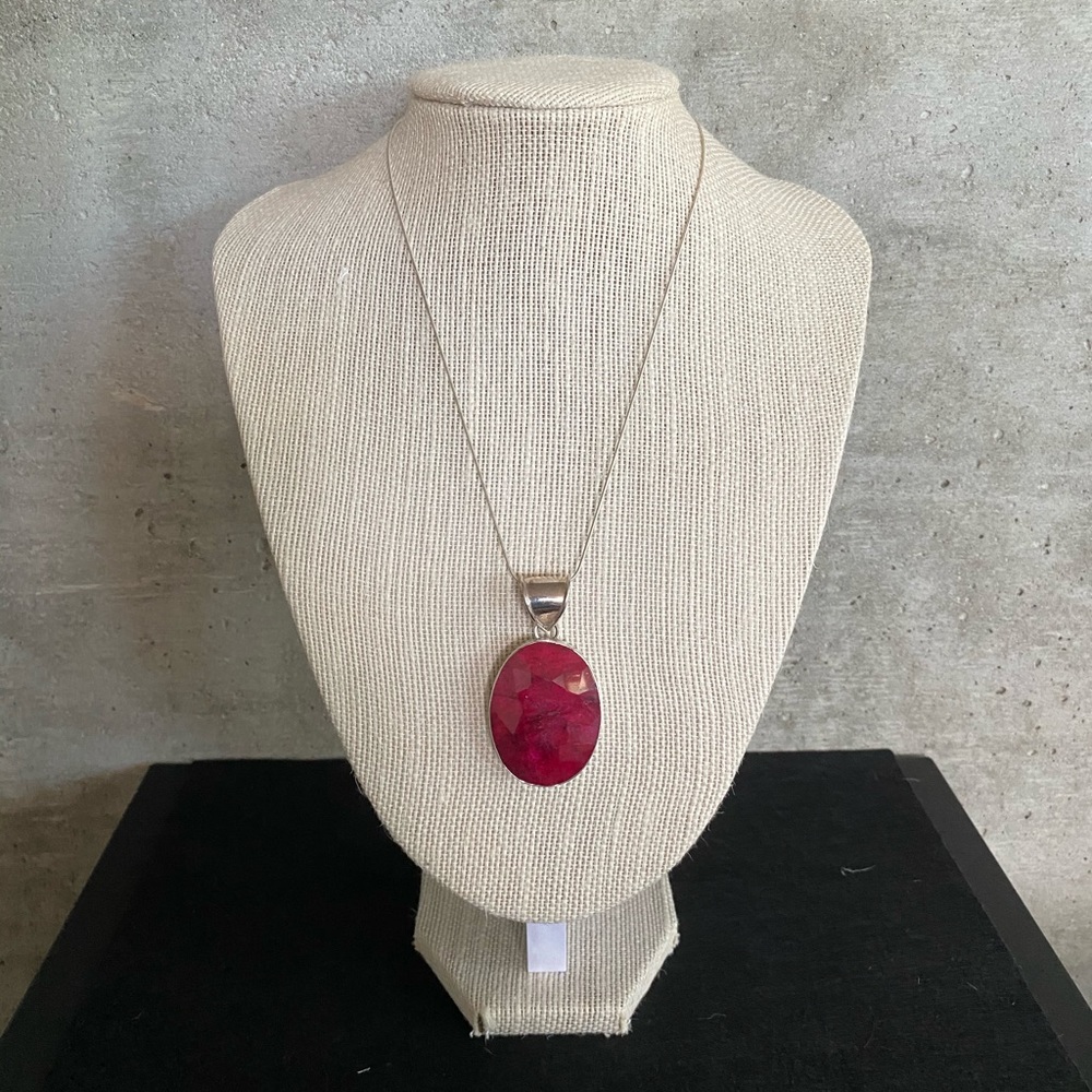 Vintage Silver and Agate Necklace